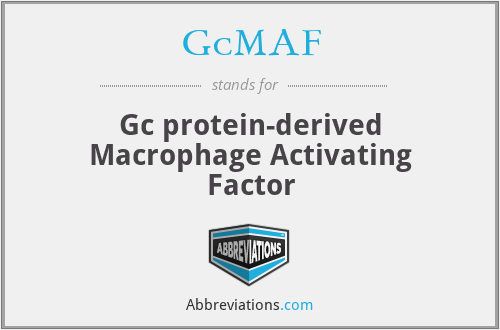 GcMAF - Gc protein-derived Macrophage Activating Factor