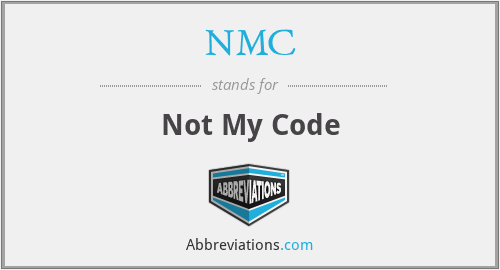 NMC - Not My Code