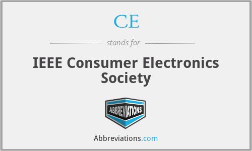 CE - IEEE Consumer Electronics Society