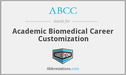 ABCC - Academic Biomedical Career Customization