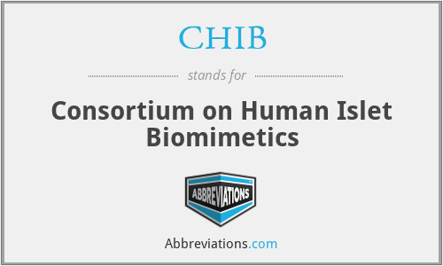 CHIB - Consortium on Human Islet Biomimetics