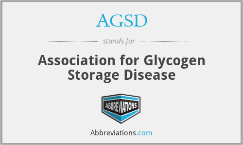 AGSD - Association for Glycogen Storage Disease