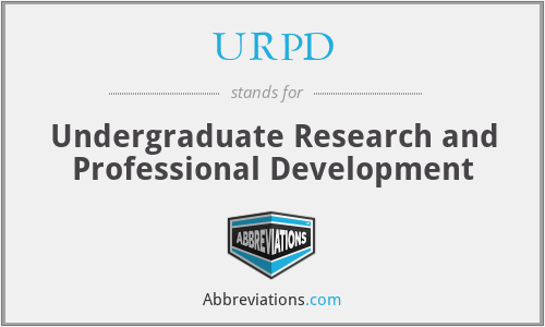 URPD - Undergraduate Research and Professional Development