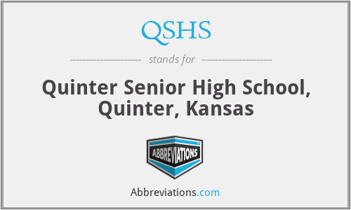 QSHS - Quinter Senior High School, Quinter, Kansas