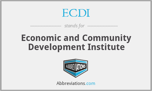 ECDI - Economic and Community Development Institute