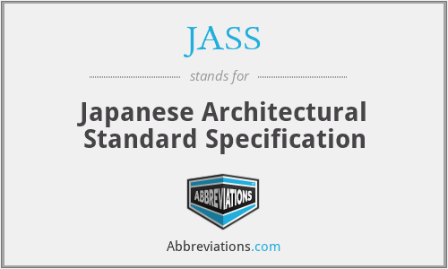 JASS - Japanese Architectural Standard Specification