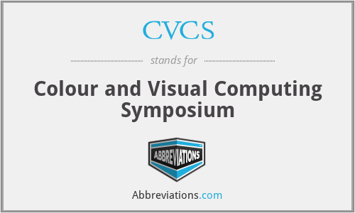 CVCS - Colour and Visual Computing Symposium