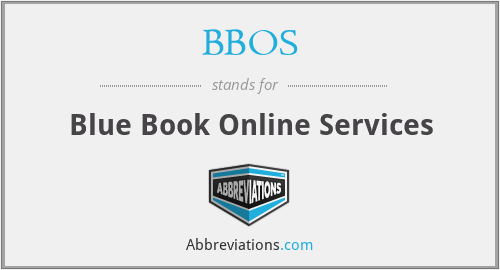 BBOS - Blue Book Online Services