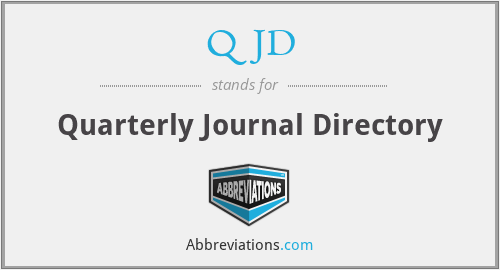 QJD - Quarterly Journal Directory