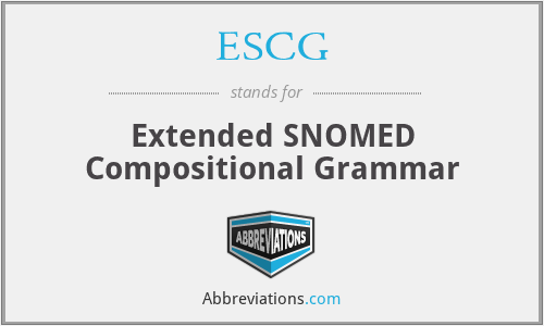 ESCG - Extended SNOMED Compositional Grammar