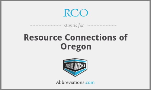 RCO - Resource Connections of Oregon
