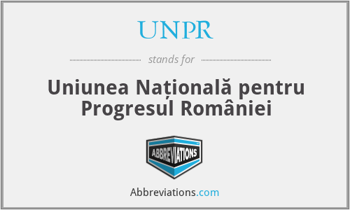 UNPR - Uniunea Națională pentru Progresul României