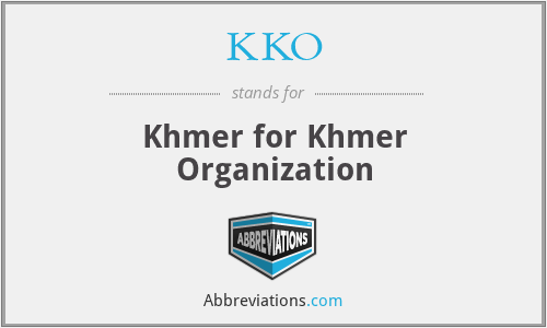 KKO - Khmer for Khmer Organization