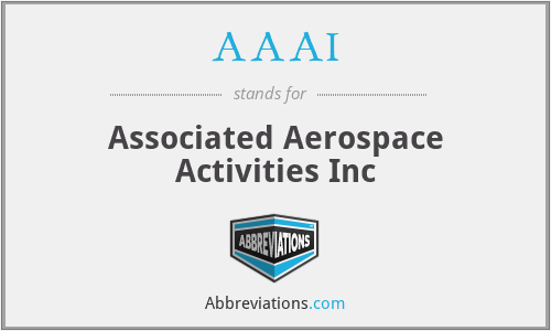 AAAI - Associated Aerospace Activities Inc