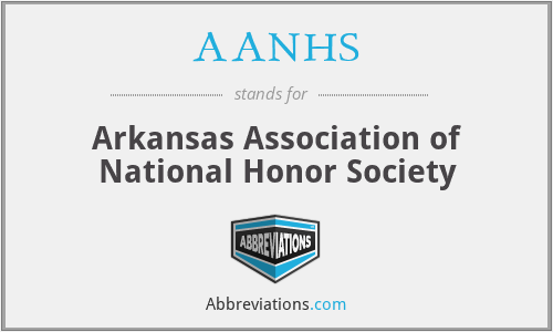 AANHS - Arkansas Association of National Honor Society