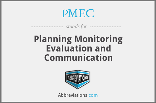 PMEC - Planning Monitoring Evaluation and Communication