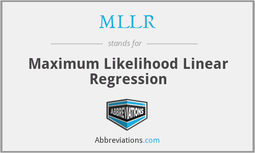 MLLR - Maximum Likelihood Linear Regression