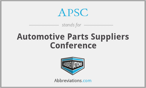 APSC - Automotive Parts Suppliers Conference