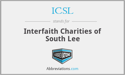ICSL - Interfaith Charities of South Lee
