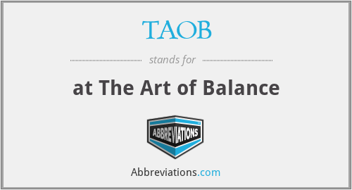 TAOB - at The Art of Balance