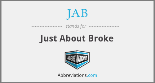 JAB - Just About Broke