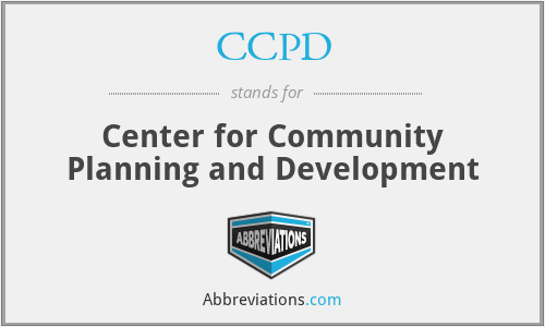 CCPD - Center for Community Planning and Development