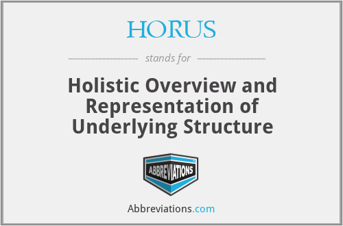 HORUS - Holistic Overview and Representation of Underlying Structure