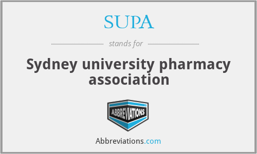 SUPA - Sydney university pharmacy association