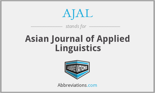 AJAL - Asian Journal of Applied Linguistics