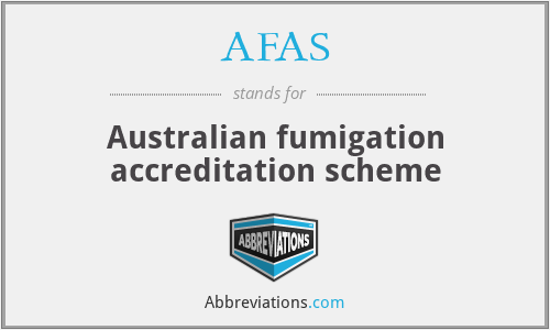 AFAS - Australian fumigation accreditation scheme