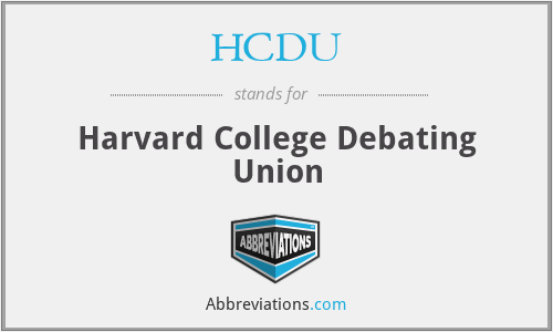 HCDU - Harvard College Debating Union