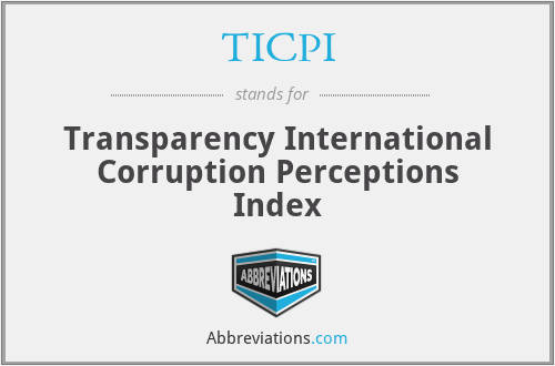 TICPI - Transparency International Corruption Perceptions Index