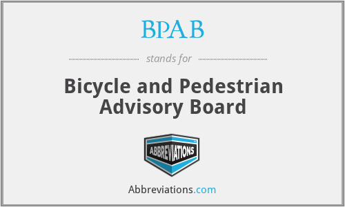 BPAB - Bicycle and Pedestrian Advisory Board