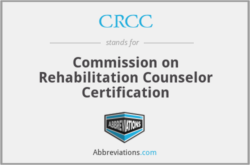 CRCC - Commission on Rehabilitation Counselor Certification