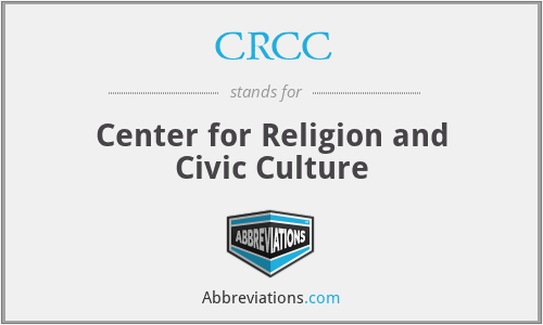 CRCC - Center for Religion and Civic Culture