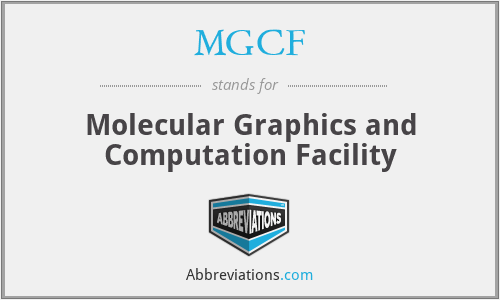 MGCF - Molecular Graphics and Computation Facility