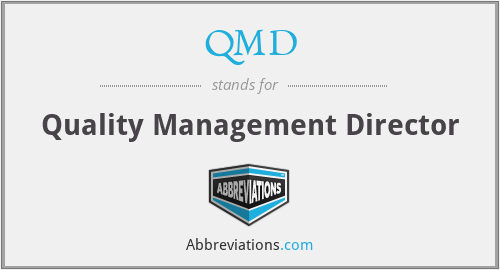 QMD - Quality Management Director