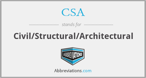 CSA - Civil/Structural/Architectural