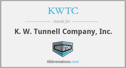 KWTC - K. W. Tunnell Company, Inc.
