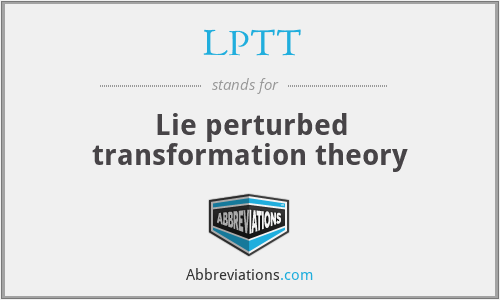 LPTT - Lie perturbed transformation theory