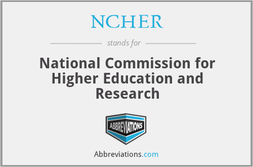NCHER - National Commission for Higher Education and Research