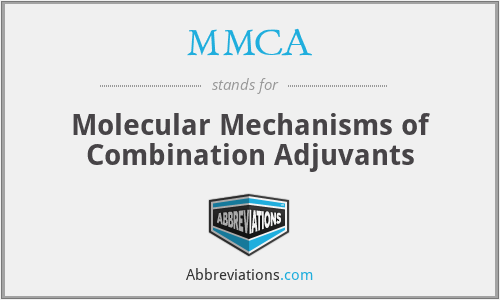 MMCA - Molecular Mechanisms of Combination Adjuvants