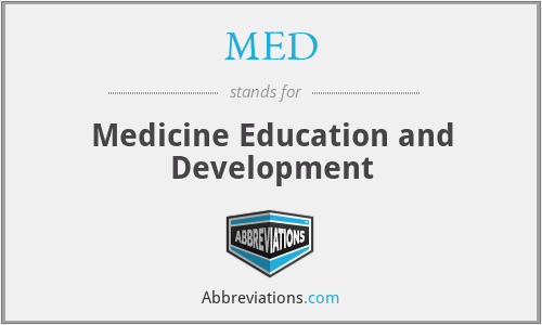 MED - Medicine Education and Development
