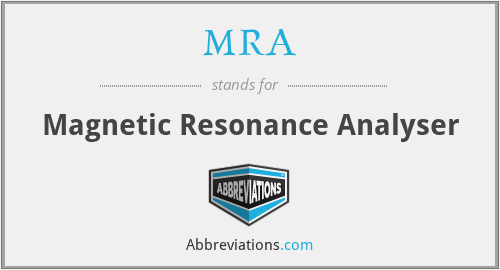 MRA - Magnetic Resonance Analyser