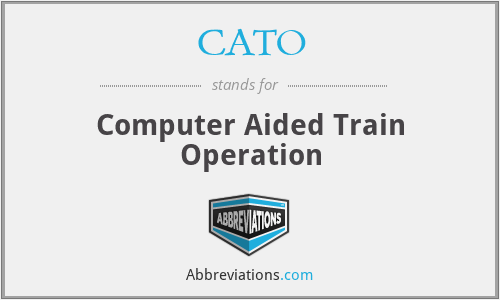 CATO - Computer Aided Train Operation