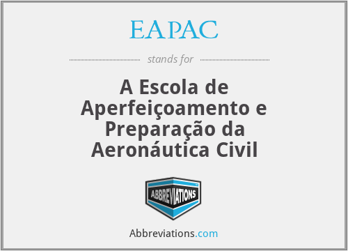 EAPAC - A Escola de Aperfeiçoamento e Preparação da Aeronáutica Civil