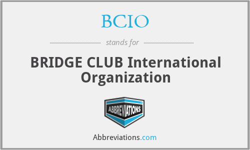 BCIO - BRIDGE CLUB International Organization
