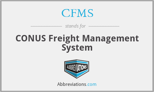 CFMS - CONUS Freight Management System