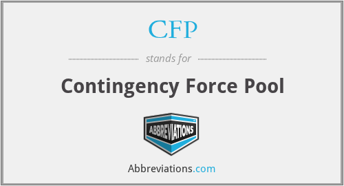 CFP - Contingency Force Pool