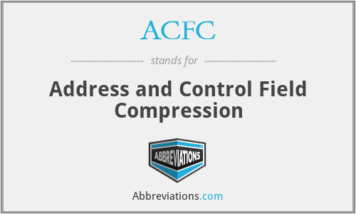 ACFC - Address and Control Field Compression